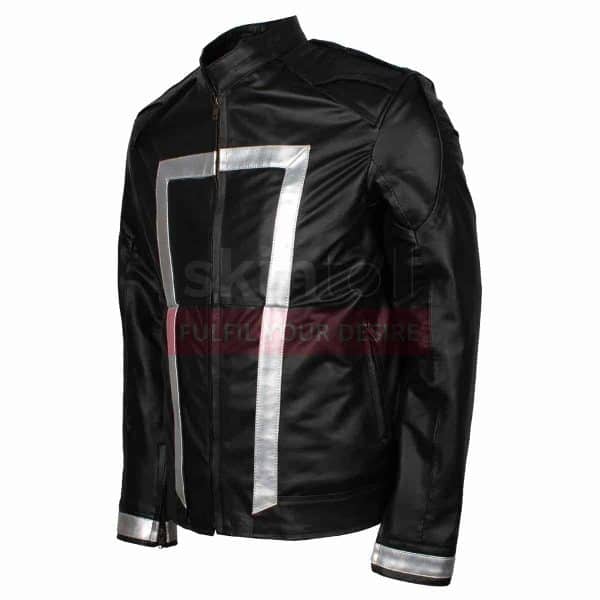 Agent Of Shield The Ghost Rider Season 4 Black Leather Jacket