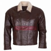 B3 Aviator Ginger Fur Linnig Winters Leather Jacket