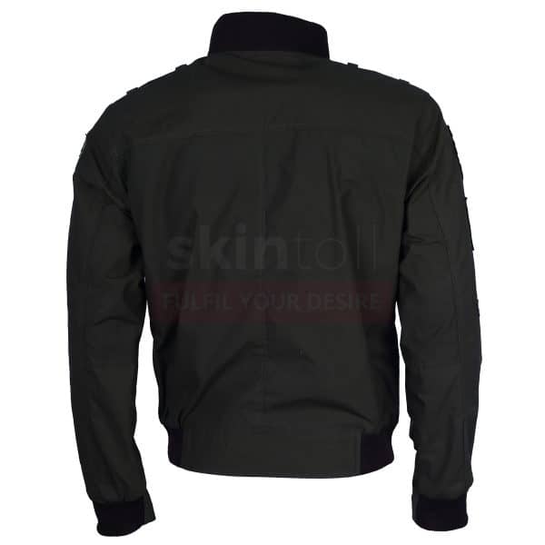 Bomber Flying Embroidered Cotton Jacket