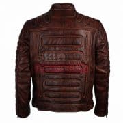 Mens Vintage Classic Fashion Motorcycle Rider Cafe Leather Jacket