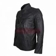 Motorcycle Grey Leather Jacket
