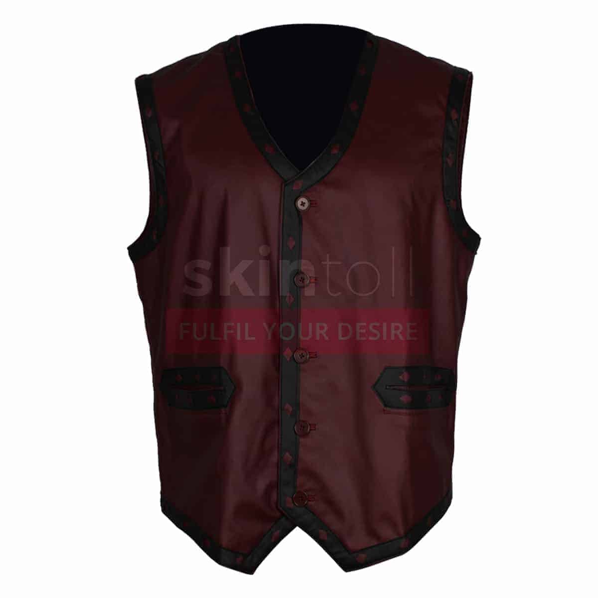 The Warriors Vest Maroon Color Vest for Men