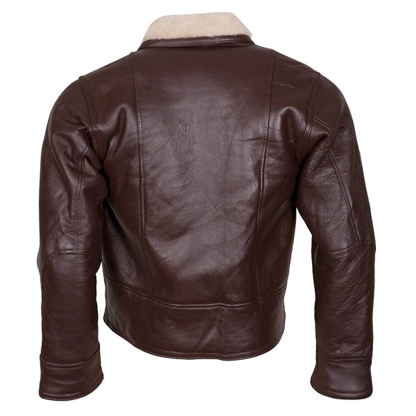 B3 RAF Bomber Aviator flight Brown Leather Jacket