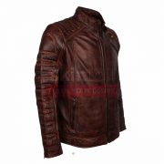 vintage Classic Fashion Cafe Racer Leather Jacket