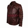 vintage Classic Fashion Motorcycle Racer Leather Jacket