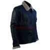 Winter Classic Black Fur Leather Jacket