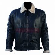 Winter Classic Designer Fur Black Leather Jacket