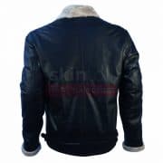 Winter Classic Fur Black Leather Jacket