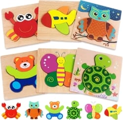 Wooden Puzzles for Toddlers